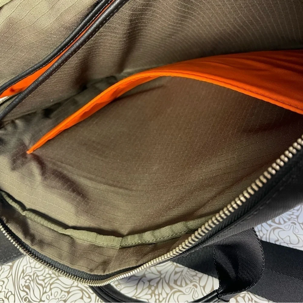 Jack Spade Warren Street Waxed Canvas Laptop Briefcase Messenger Bag